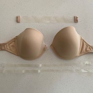 Secret Possessions Silky Nude Low-back Bra 34C
